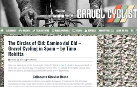 Reportaje de la revista Gravel Cyclist dedicado a los anillos del Camino del Cid