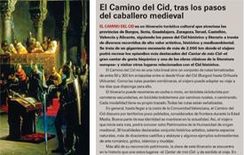 La revista Historia de Iberia dedica un espacio al Camino del Cid en su monográfico sobre la figura del Campeador