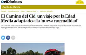 Captura de pantalla del reportaje sobre el Camino del Cid publicado en eldiario.es