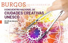 Cartel del II Encuentro Nacional de Ciudades Creativas