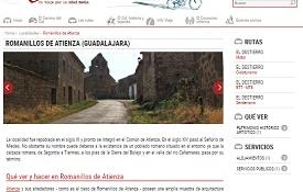 Imagen de la información que ofrece la web del Camino del Cid sobre Romanillos de Atienza (Guadalajara)