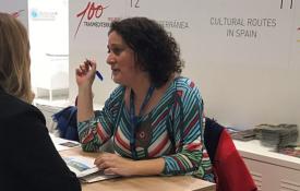 Una de las representantes de Rutas Culturales de España en la última edición de la ITB de Berlín