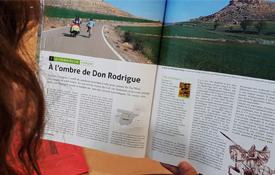 Primeras páginas del reportaje dedicado al Camino del Cid de la revista Outdoor Go!