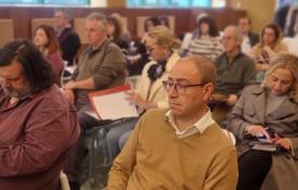 Asistentes al encuentro en el Real Monasterio de San Agustín de Burgos