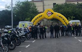 Participantes del Rally Mototurístico Camino del Cid en Castellón