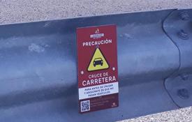 Nueva señal de advertencia para los viajeros senderistas y BTT del Camino del Cid