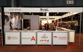 Espacio del Camino del Cid en el stand de Turespaña