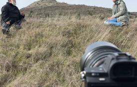 En Tierra de Lara con Silvia Martínez, de la Asociación para el Desarrollo de Tierra de Lara. Foto: El Arcón