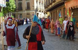 La Asociación Cidiana Tierra de Pinares en uno de sus últimos recorridos por el Camino del Cid