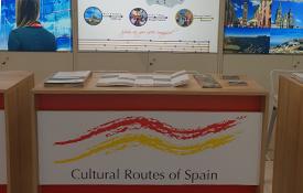 Mostrador de "Rutas Culturales de España" en la World Travel Market de Londres