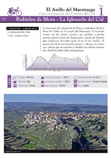 Guía cicloturista Anillo del Maestrazgo