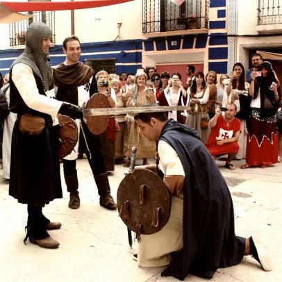 La llegada del Cid al pueblo de Monforte de Moyuela, en la provincia de Teruel / Asociación Montefuerte.