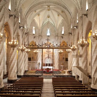 Interior de la iglesia gótica de Santiago Apóstol en Villena, Alicante / Ayuntamiento de Villena.