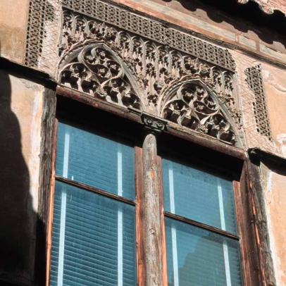 Palacio de Los Luna, ventanas gótico mudéjares. Daroca, Zaragoza / ALC.