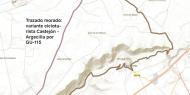 Mapa desvío ruta BTT  Castejón de Henares - Almadrones