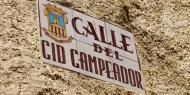 Las calles dedicadas al Cid son bastante comunes en la ruta / ALC.