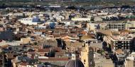 Vistas de Cox desde el castillo islámico de Cox, Alicante / ALC.