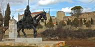 Estatua ecuestre del Cid en Caleruega, Burgos / ALC.