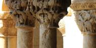 Capiteles del claustro del monasterio románico de Santo Domingo de Silos, en la provincia de Burgos / ALC.