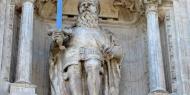 Estatua del Cid en el Arco de Santa María, en Burgos. ALC