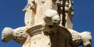 Leones del rollo jurisdiccional o picota de Berlanga de Duero, Soria.