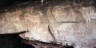 Pinturas rupestres en el abrigo de los Toros del Prado del Navazo, en Albarracín (Teruel), declaradas Patrimonio de la Humanidad UNESCO / CARP.