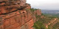 Paisaje de Rodeno, cerca de Albarracín, donde se encuentran buena parte de los abrigos prehistóricos turolenses con pinturas rupestres declaradas Patrimonio de la Humanidad UNESCO / CARP.