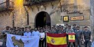 En el ayuntamiento de Rubielos de Mora (Teruel) junto a la alcaldesa de la localidad y el diputado de Teruel, Diego Piñeiro