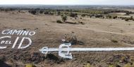 Los militares en Cubillo del Campo (Burgos) junto a la Tizona más extensa existente en la ruta