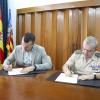 Vicent Mompó y Antonio Ruiz Benítez firman el acuerdo de colaboración entre Consorcio Camino del Cid y el Instituto de Historia y Cultura Militar