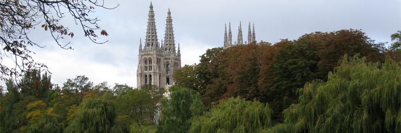 Agujas de la catedral gótica de Burgos.