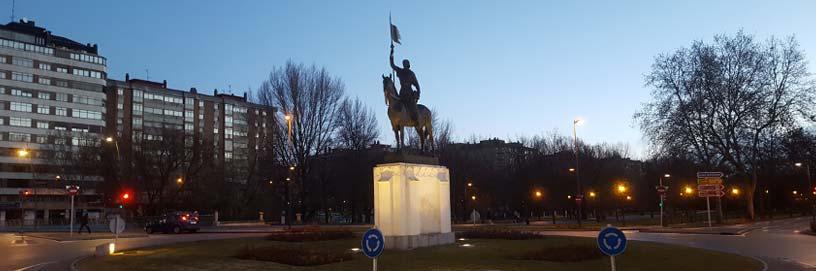 Estatua de Diego Porcelos, fundador de Burgos